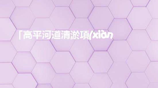 「高平河道清淤項(xiàng)目」：創(chuàng)造清新、暢通與繁華的河道